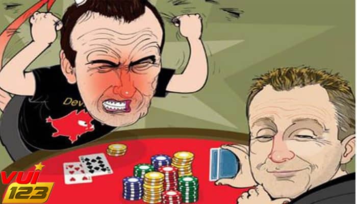 Nóng giận gây hại cho kinh nghiệm chơi poker trên gamevui123 thất bại
